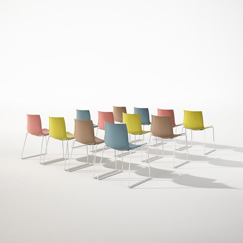 Catifa 46 0251 Chair Bicolored Frame White